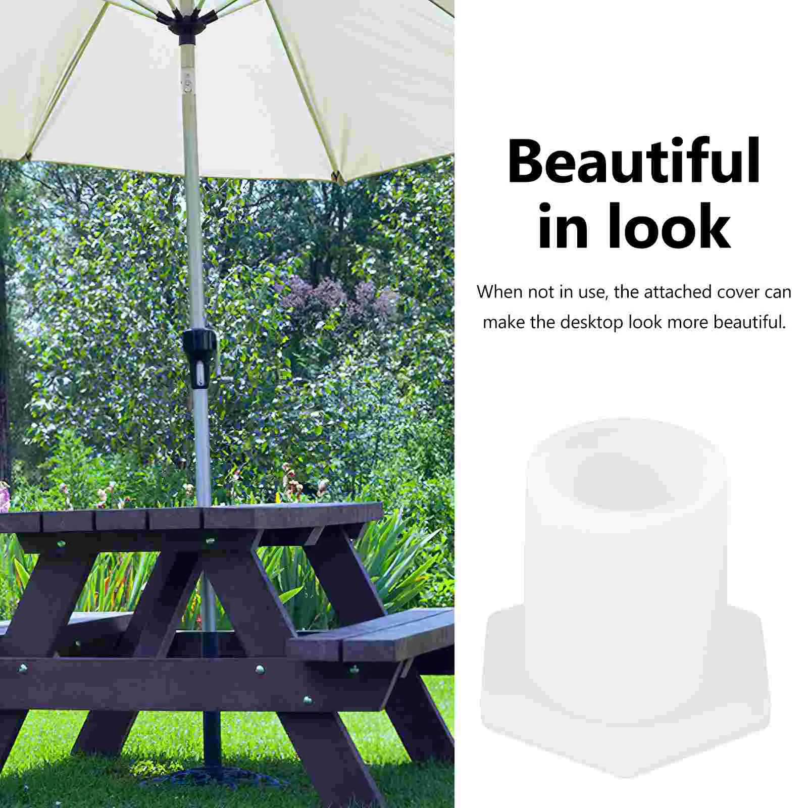 Outdoor Umbrella Hole Plug Accessories for Ring Stand Wedge Table Silicone Patio