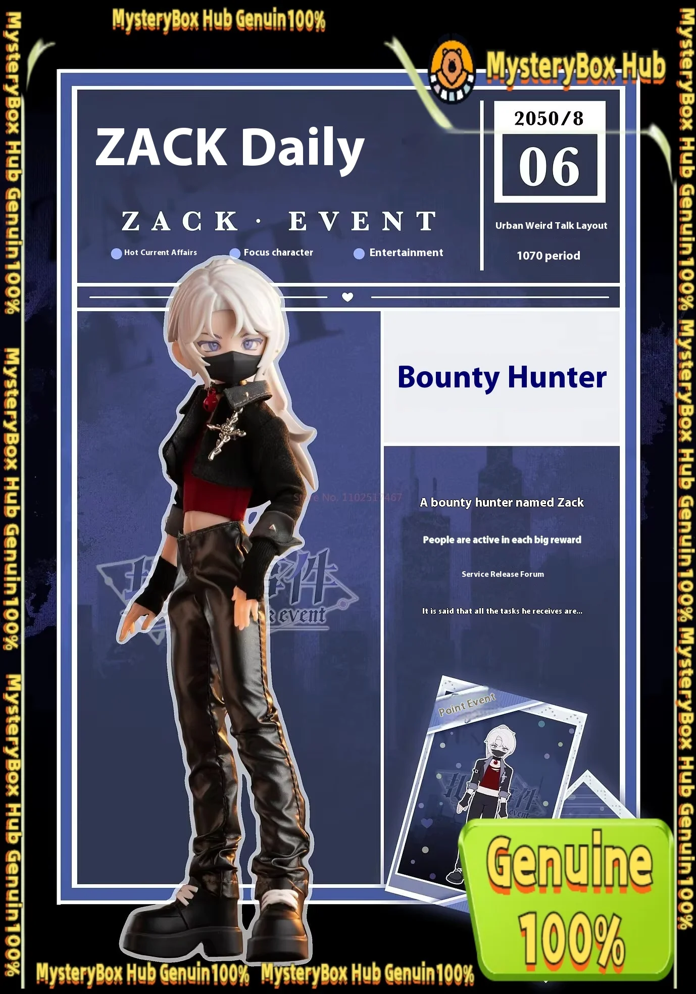 ザック 1/8 Bjd ボーイズナックルイベントシリーズブラインドボックスアクションフィギュアアニメ周辺関節可動モデル装飾デスクトップおもちゃ