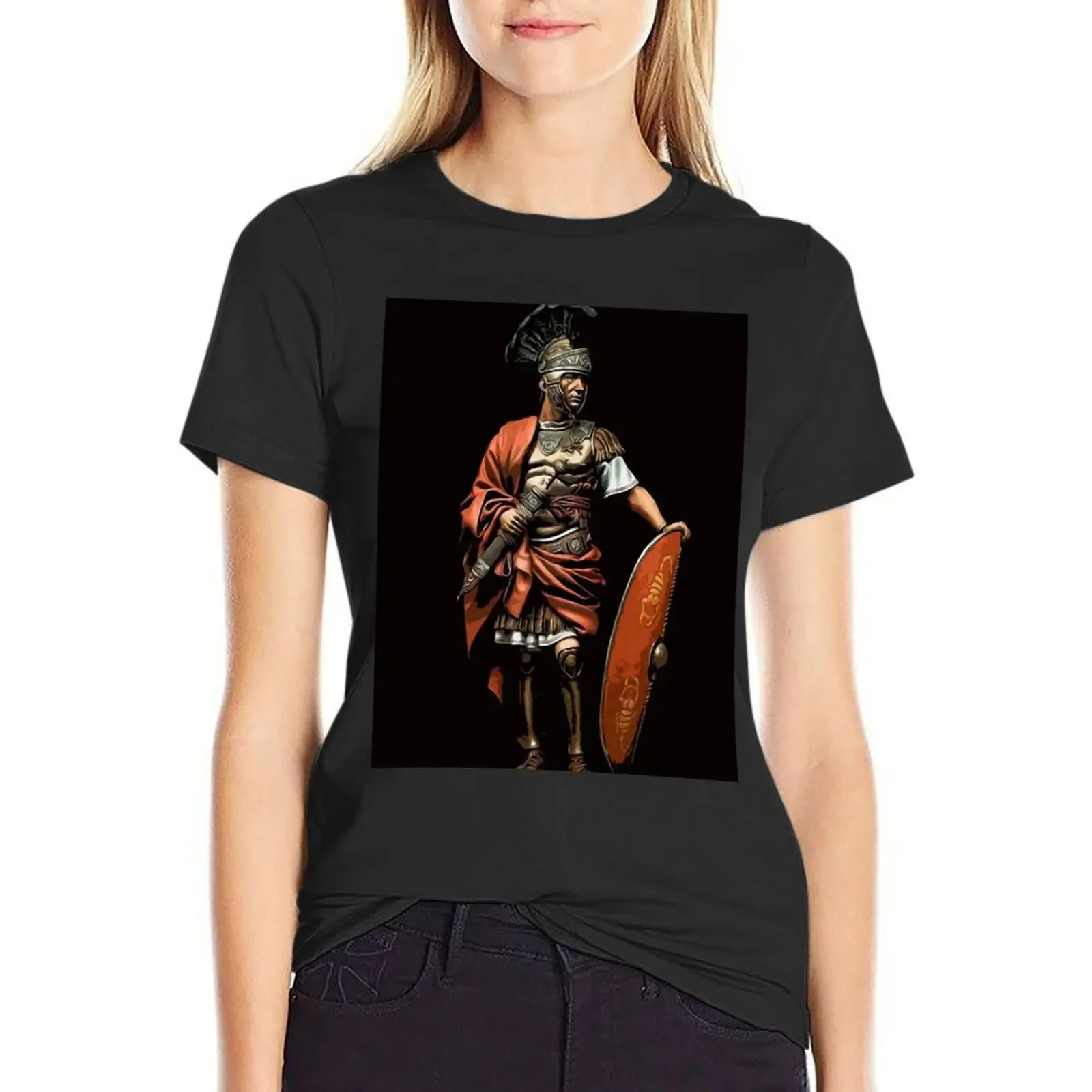 

Portrait of a Roman Legionary T-Shirt female animal prinfor blanks tees woman t shirt