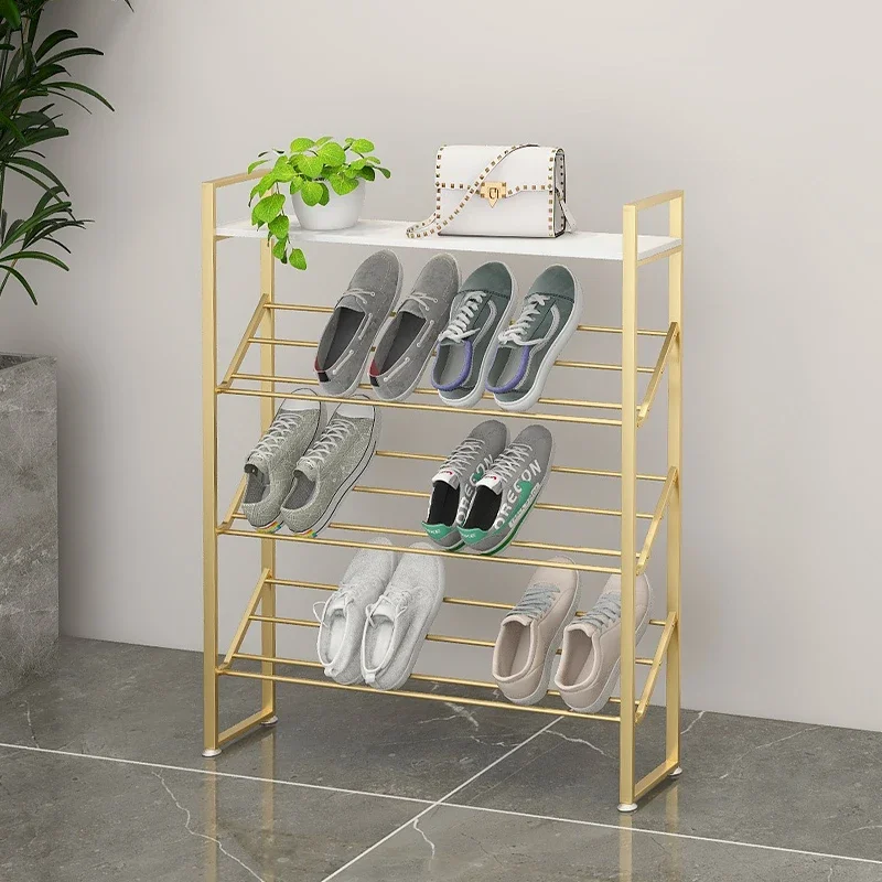 Assembled Storage Shoe Racks  Space Saving Multi Layer Adjustable Shoe Rack Metal Ultra Thin Scarpiera Furniture