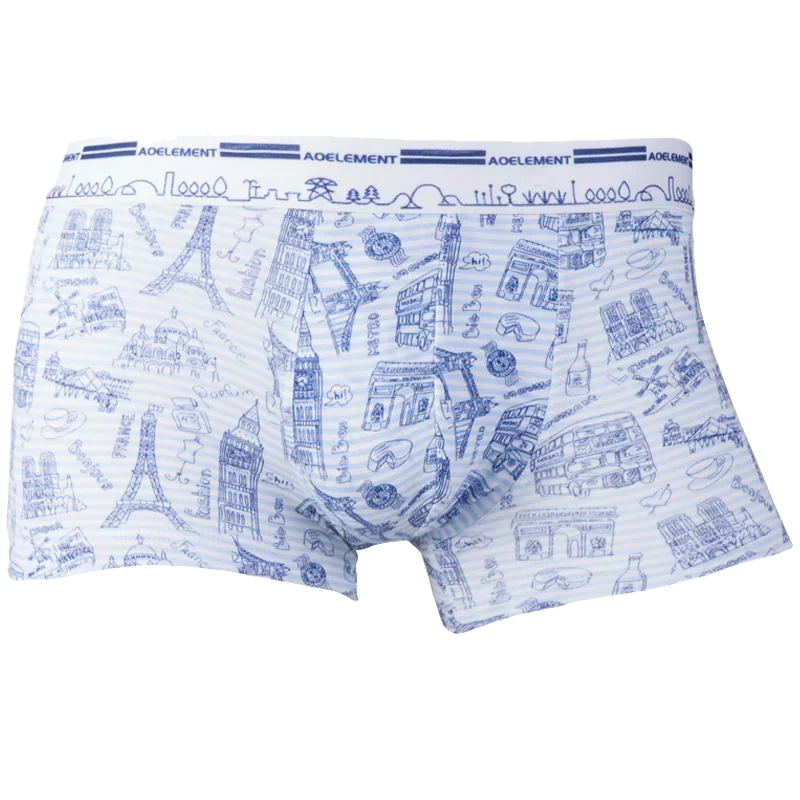 

5 шт. мужских трусов-боксеров с сексуальными принтами, стильные, дышащие, модные молодежные шорты со средней посадкой.