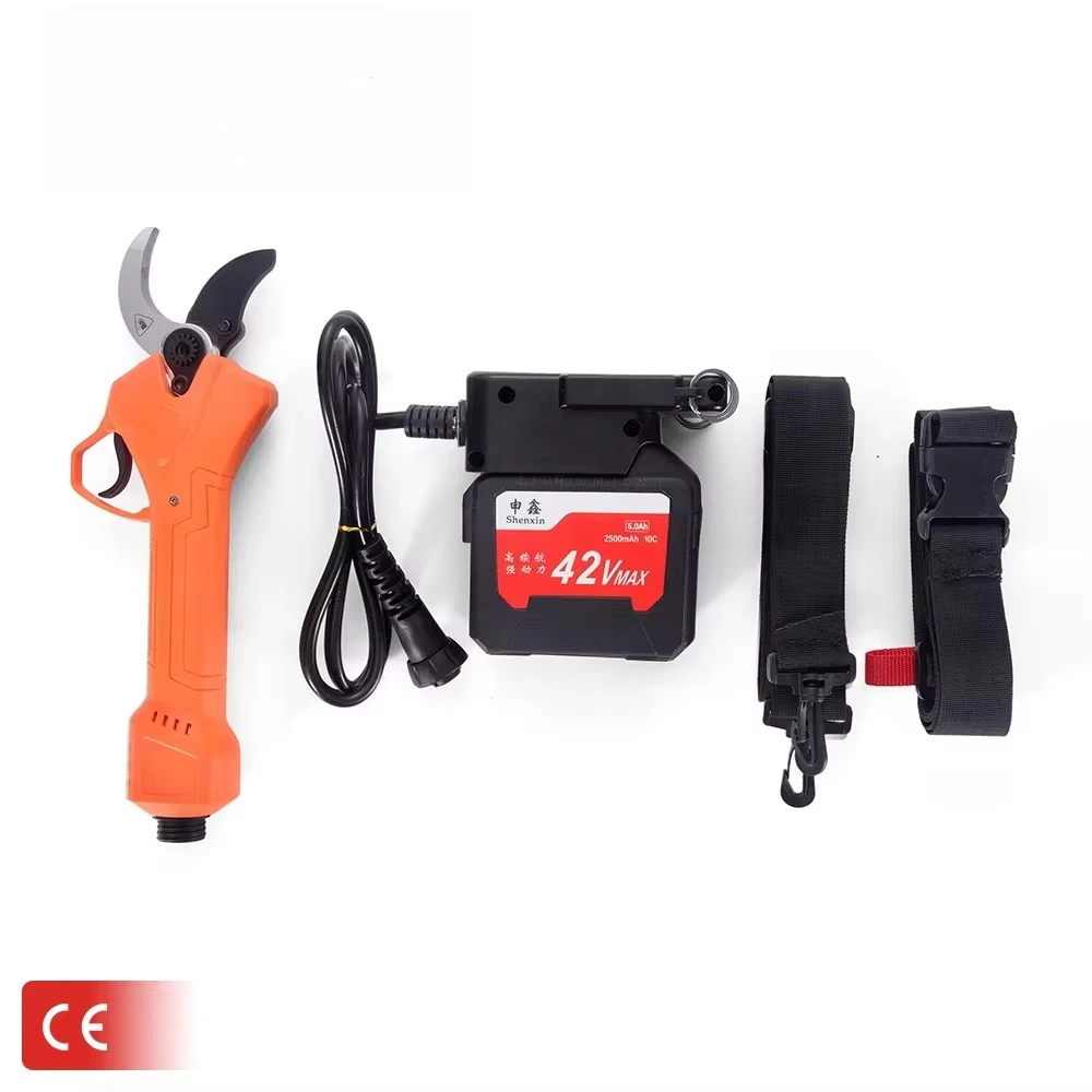 

Hot Sale 42V Bodypack Electric Pruning Shears Battery Powered Garden Tree Branch Coating Pruning Tool