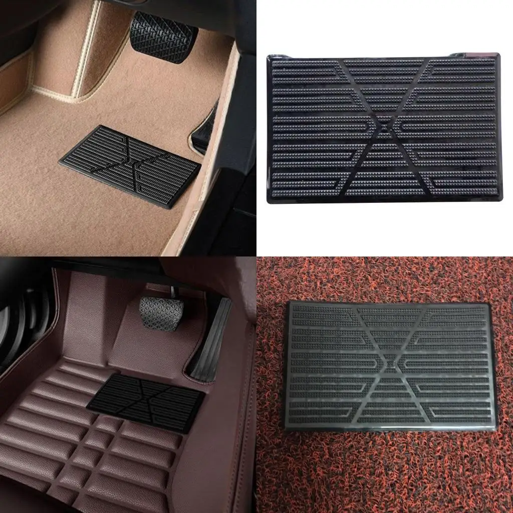 6XDF Automatic Interior Floor PVC Cover Pad 23x15cm Skidproof Foot Mat Heavy Duty Floor Mat
