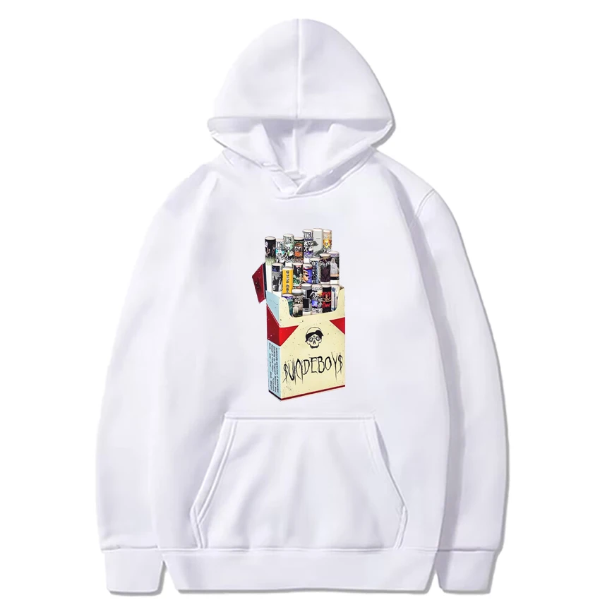 Suicideboys Hoodie grafis Album rokok Pria Wanita, Hoodie lengan panjang bulu Unisex, pakaian jalanan hip hop vintage pria dan wanita 2024