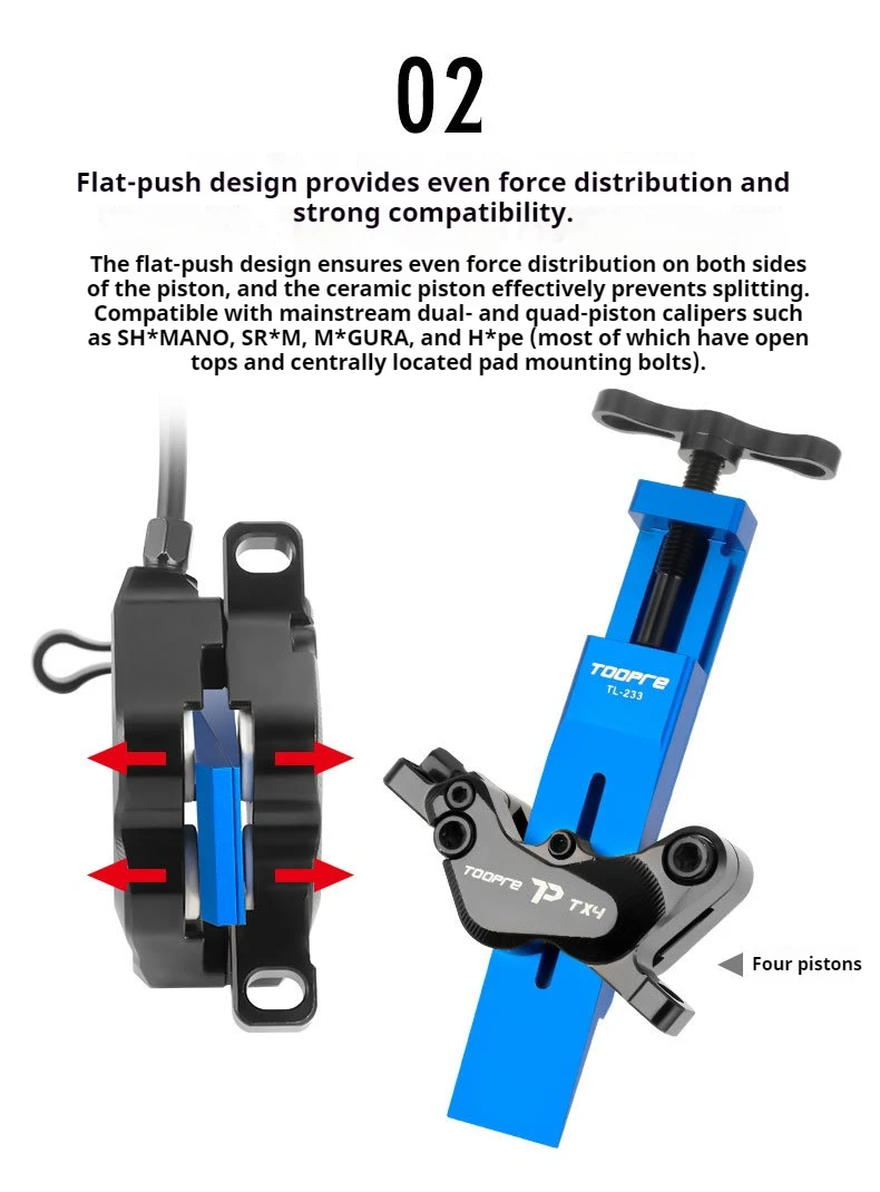 TOOPRE Mountainbike Öl Scheibe Kolben Reset Werkzeug Rennrad Bremssattel Hydraulische Klemme Reset – Detail 4