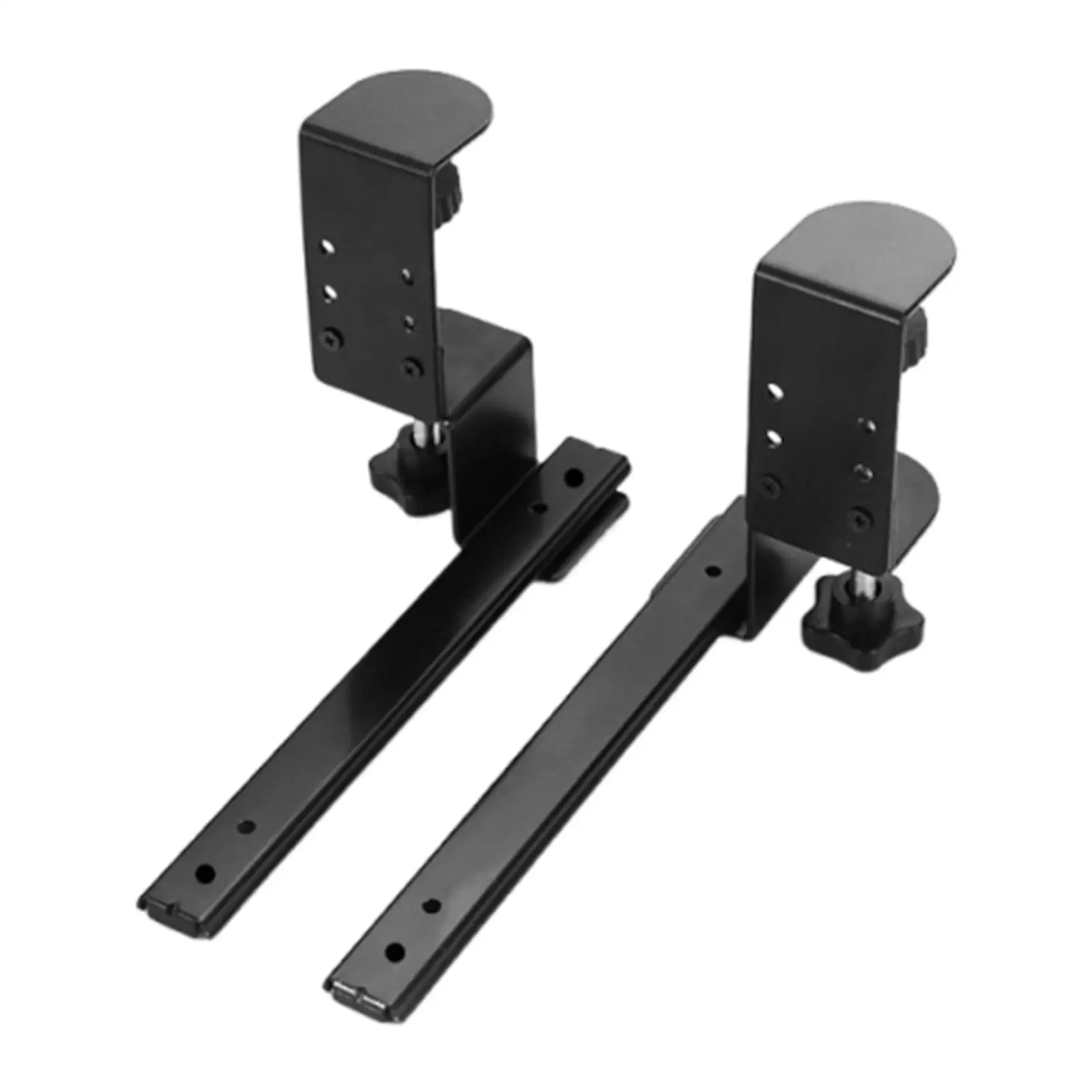 デスク下キーボードトレイスライドキーボードスライドハードウェア引き出しホームラップトレイフルエクステンション引き出しサイドマウント2個