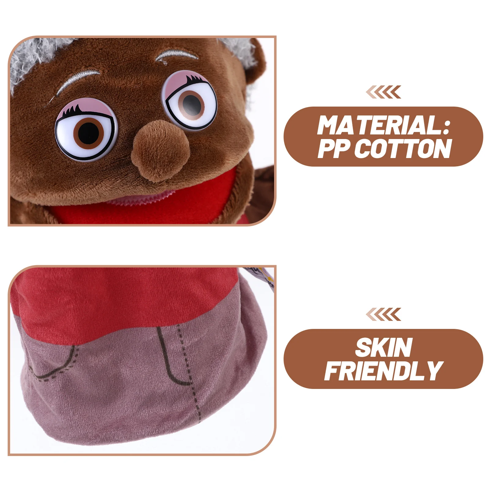 

Hand Puppet Family Member Soft Comfortable Storytelling Role Play Creative Educational Hand Puppet for Imagination Motor Skills