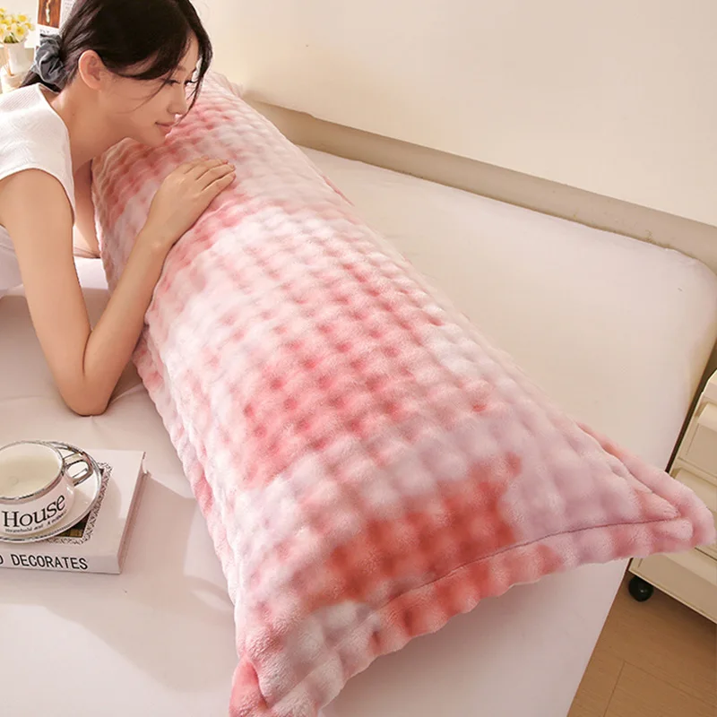 1PC Plush Long Pillowcase Winter Soft Warm Velvet Soft Warm Soft Warm Pillow Cover Luxury Thickened Couple Double Pillow Case