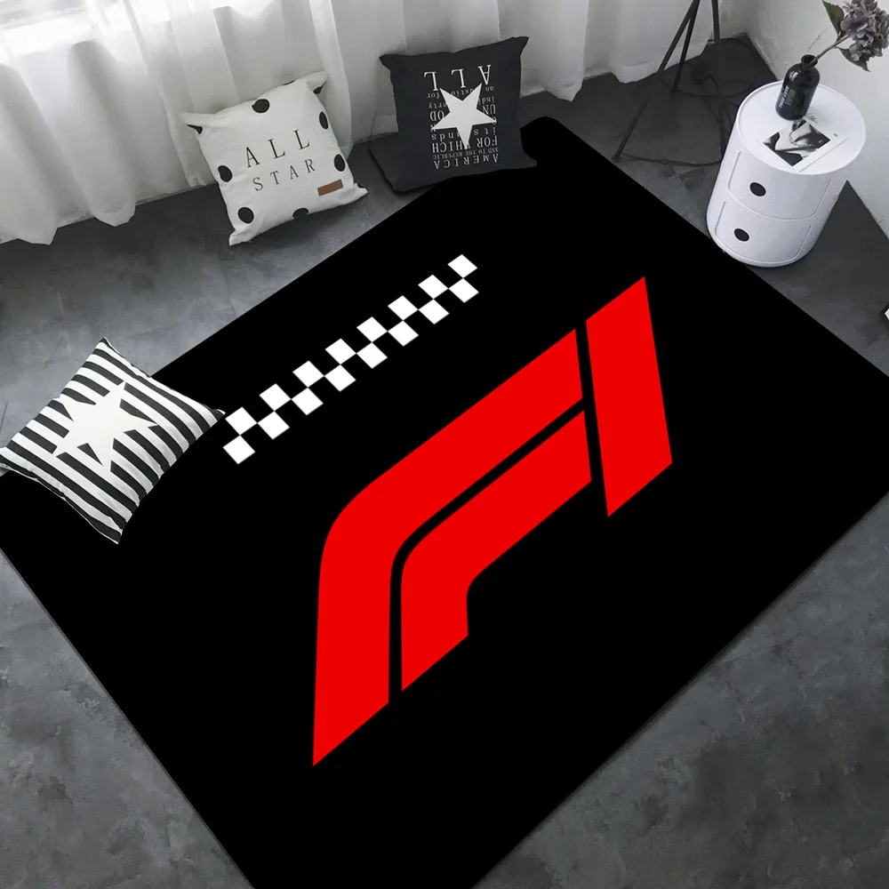 

Racing Car F1 Pattern Floor Mat Cheaper Anti-slip Modern Living Room Balcony Printed Bedside Mats