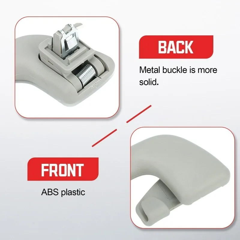 Qua For 4Pcs Pull Handle Door Safety Handle Car Inner Roof Armrest Ceiling 74610-52020 For Corolla Yaris Prius