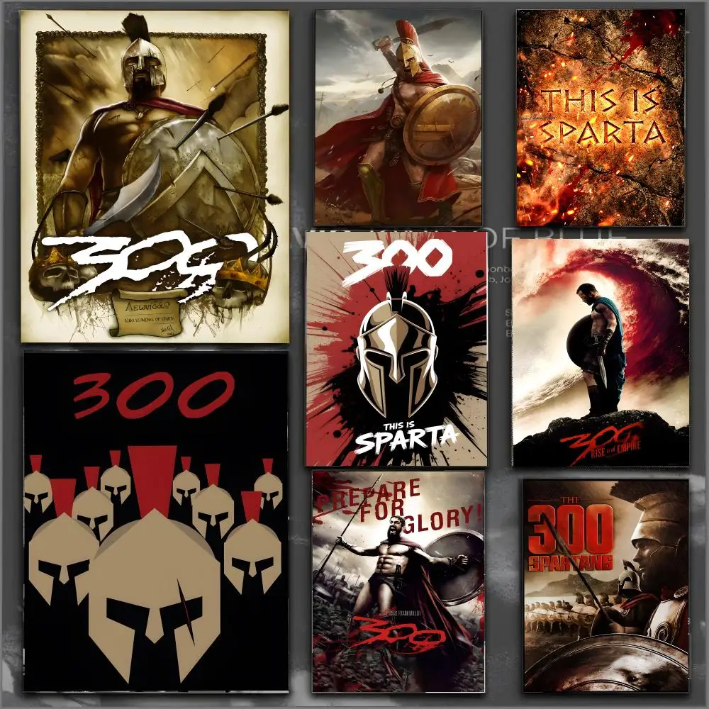 300 Sparta warrior wall art Poster Modern Aesthetic Wall Art Print Minimalist Bedroom Living Room Home Decor Gift