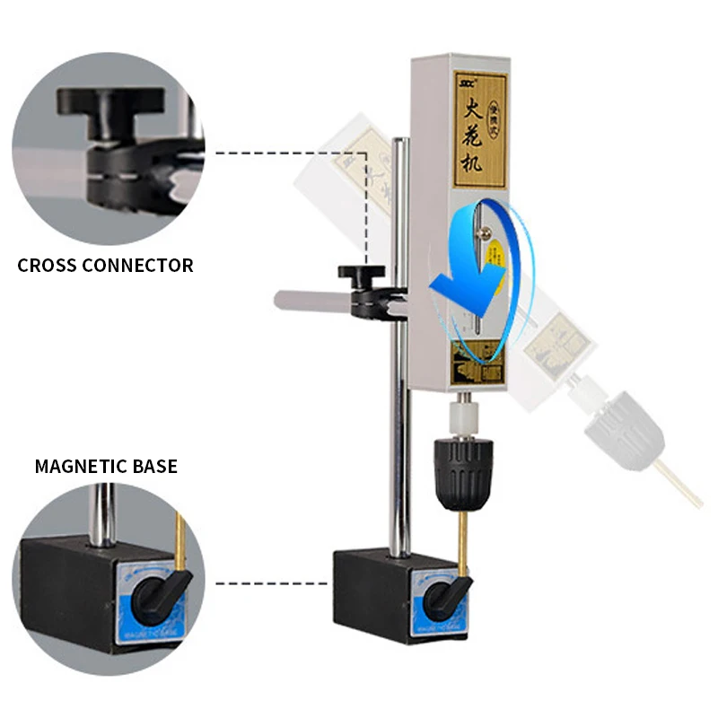 EDM-500C portable EDM tap breaking tap electromechanical pulse bed processing taps, bolts, screws, drill bits Drill holes for sc