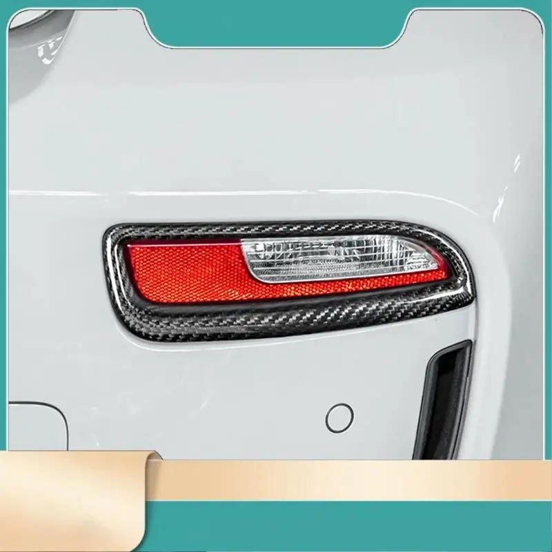 

Car Rear Fog Lamp Frame Fog Lamp Frame For Fiat 500 Carbon Fiber For Fiat 500 Car Exterior Accessories
