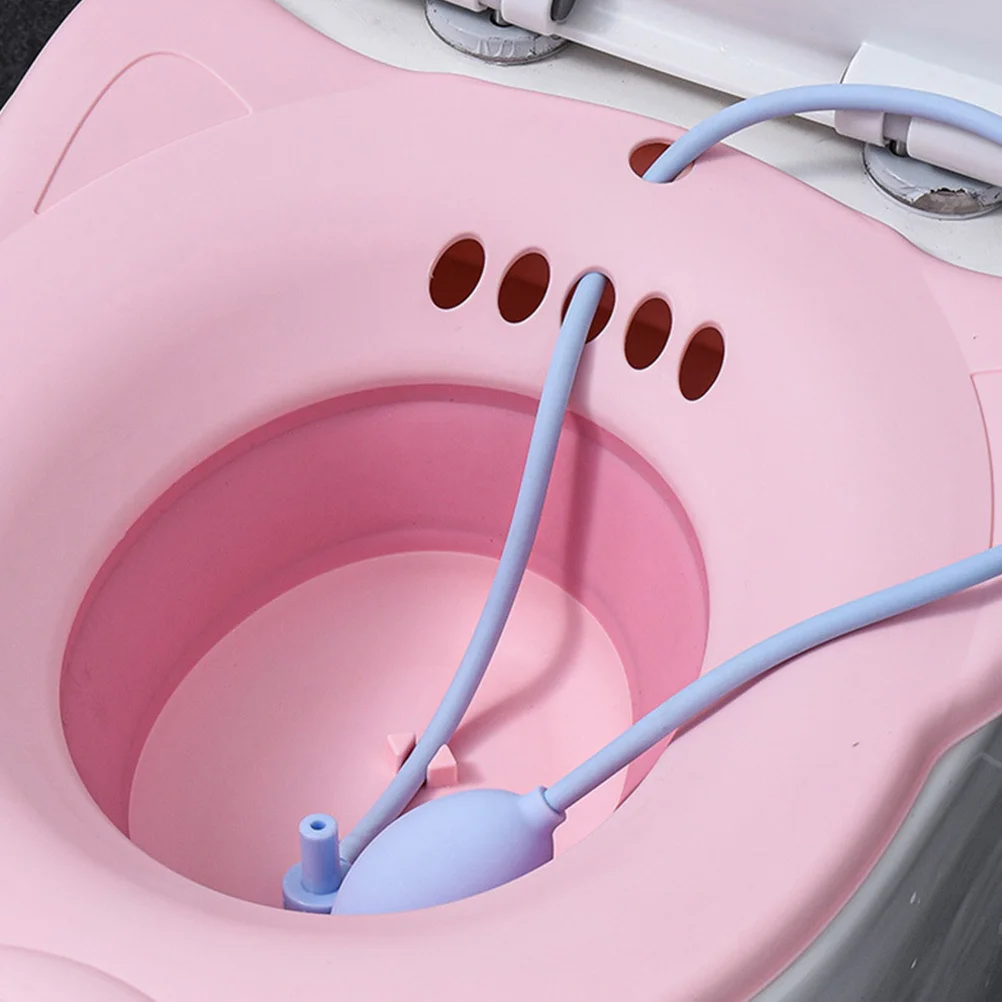 

1Set Portable Toilet Seat Sitz Bath Deep Large Non Slip Ergonomic Postpartum Care Hemorrhoid Bath Postpartum Care Wash Basin