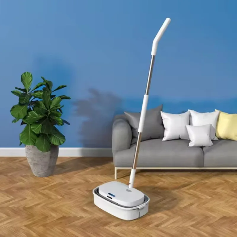 Smart Wireless Electric Mop Cleaner with Rechargeable Battery with Cleaning Bucket Mop Packed Together