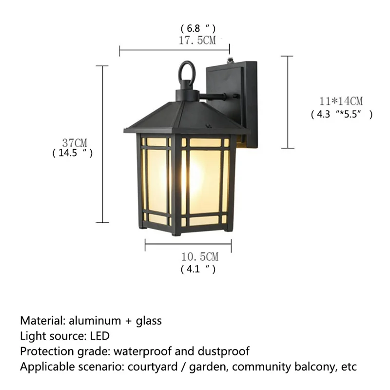 TYLA Modern Outdoor Wall Lamps Contemporary Creative New Balcony Decorative For Living Corridor Bed Room Hotel