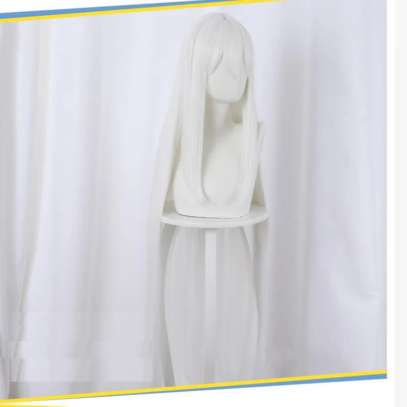 Pelucas de cosplay Echidna RE: ZERO Starting Life in Another World Boku Pelo largo y liso blanco 80 cm y 100 cm