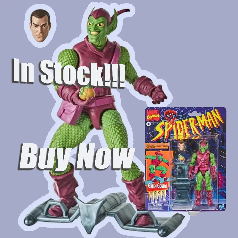 

In Stock 100% Original Action Figure Retro Green Goblin 6" Anime Figure Collectible Model Statue Desktop Decoration Toys Gift