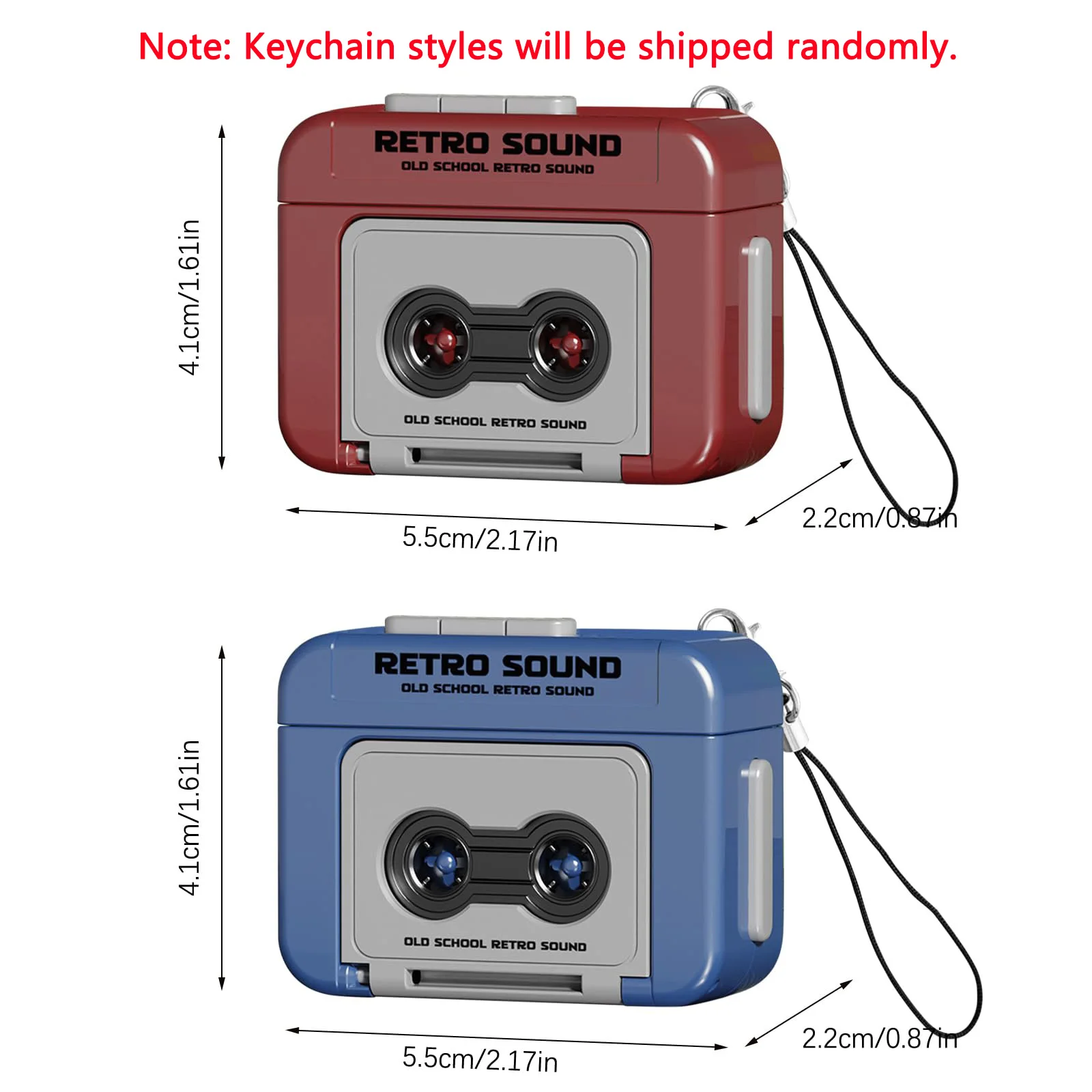 Retro Cassette Tape Recorder Keychain 15-Second Recording & Preloaded Music Function, Portable Mini Music Player Bag Accessory view 6