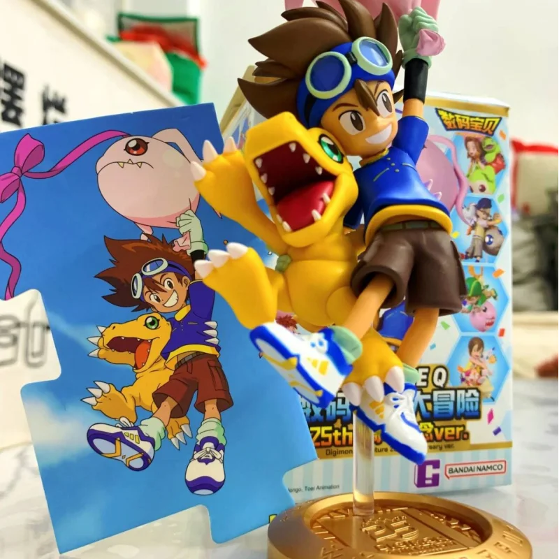 Bandai оригинальный Digimon Adventure 25th Anniversary памятный воздушный шар слепая коробка модная игрушка кукла детство цифровой монстр