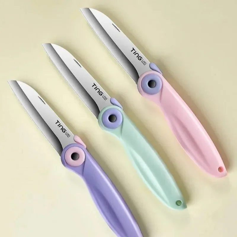 Fruit Paring Peeling Knife Home Use Folding Mini Peeling Knife Sharp Unpacking Courier Knife Cut Fruit Special Knife Kitchen