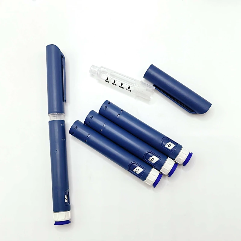 ChiJiaoDr Disposable Sterile Injection Pen Adjustable Written Test Syringe with 10 Splicing Rotating Pressing Injection Pens