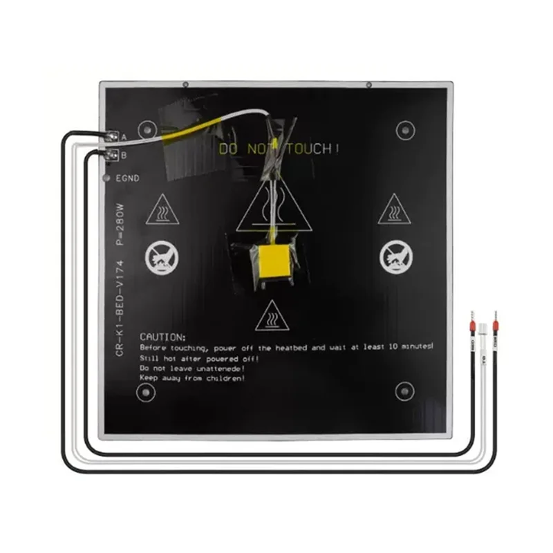 AT82-K1 Hotbed Plate 24V 280W 235X235mm Replacement Part For Creality K1 3D Printer Heat Distribution