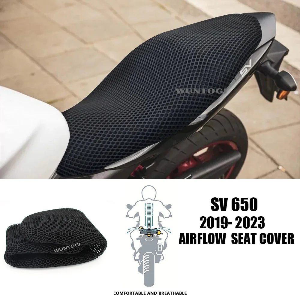 SV 650 Accessories Seat Cover for Suzuki SV 650 SV650 2023 - 2019 Seat Cover Seat Protect Cushion 3D Airflow Seat Cover