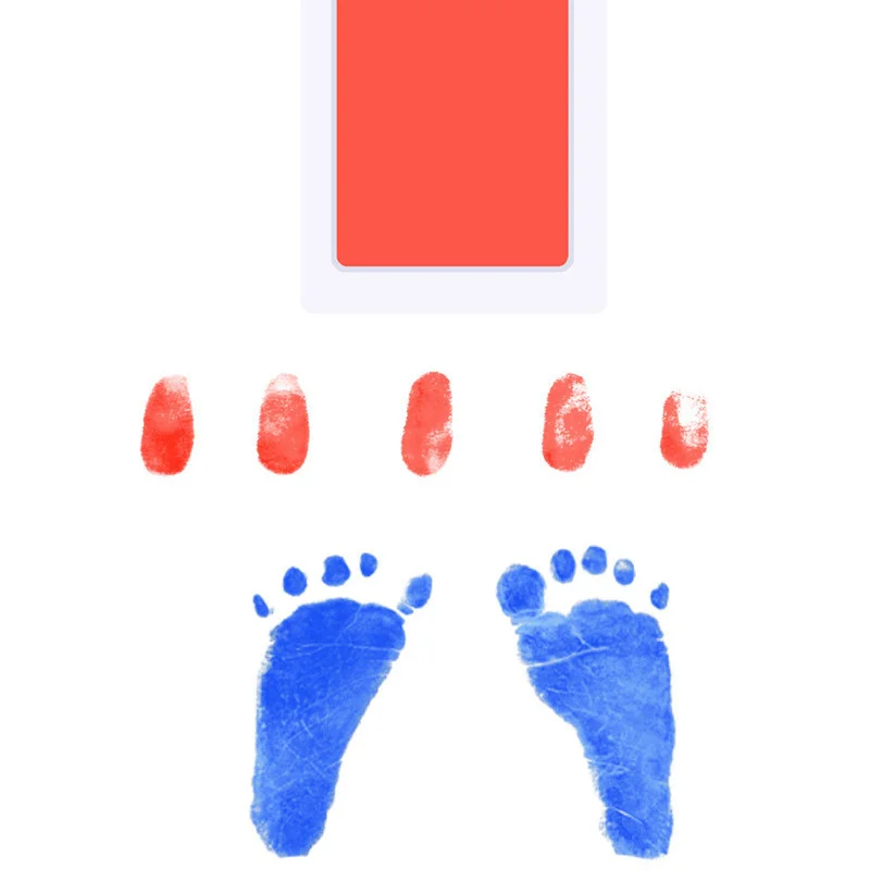 Baby Handprint Footprints Ink Pads Safe Non-toxic No-Touch Skin Inkless Inkpad Kits Pet Cat Dog Paw Prints Souvenirs Gifts