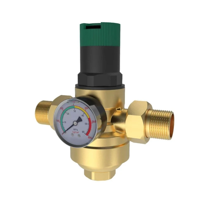 

Adjustable Water Control Pressure Regulator Water Pressure Regulator DN15 G1/2 Pressure Reducing with Gauge