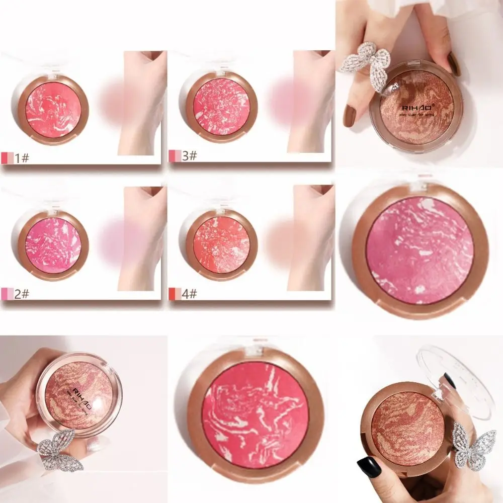 Sweatproof Blush Pallate Long Lasting Waterproof Peach Blush Powder Contour Palette Face Pigment Cheek Tint Makeup Cosmetics