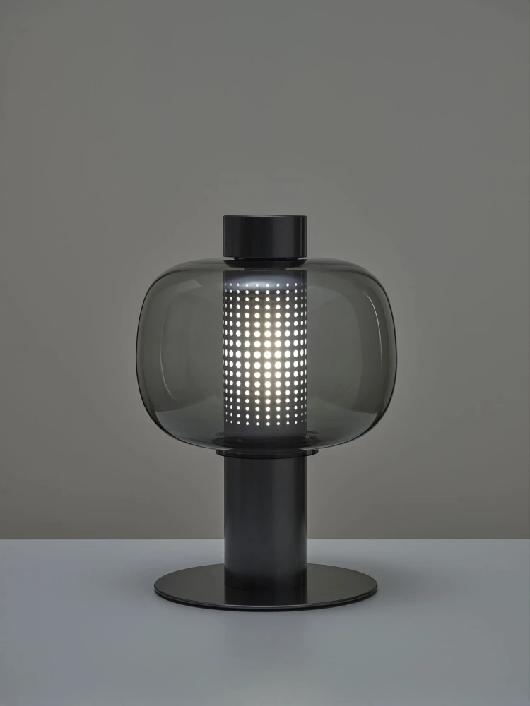 Modern light luxury bedroom bedside table lamp Simple design glass table light