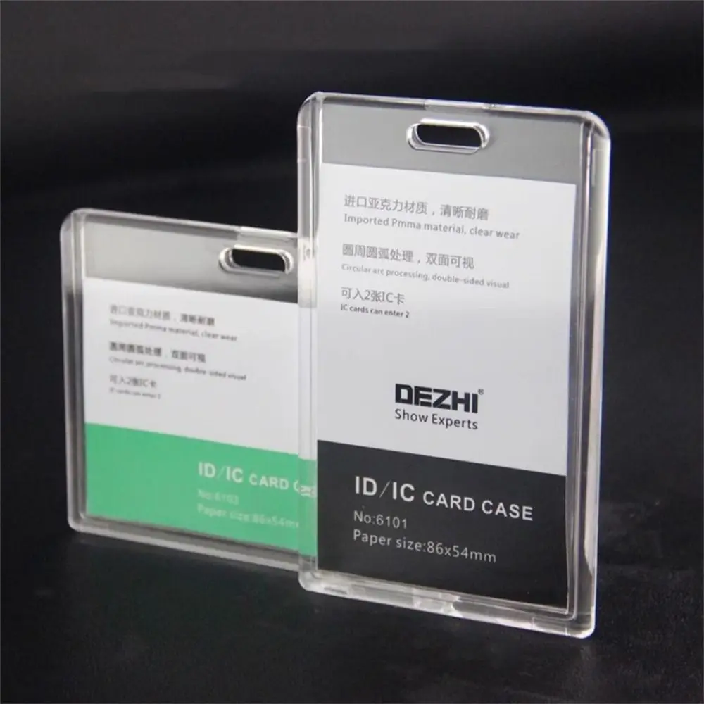 Work Identity ID Card Holder Employee Card with Lanyard Business Card Holder Business Bank Card Name Card Cover