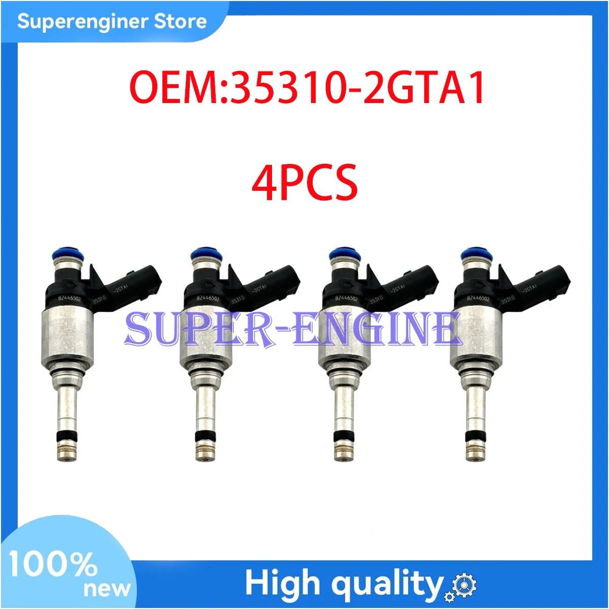 

4PCS Fuel Injectors 35310-2GTA1 For Hyundai Sonata Santa Fe Sorento Sportage 353102GTA1