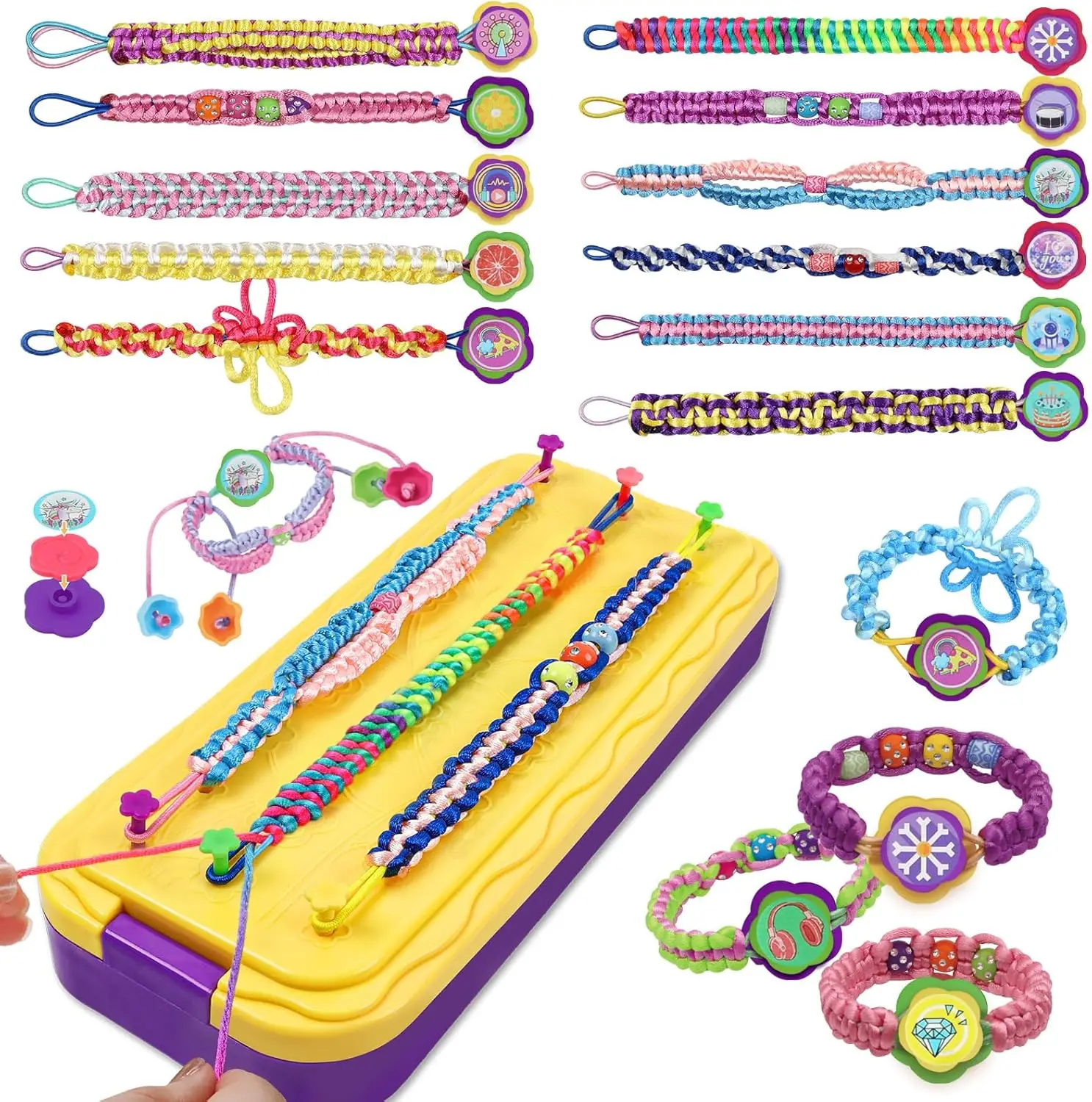 

Friendship Bracelet Making Kit for Girls 7-12 - DIY Craft Gifts
