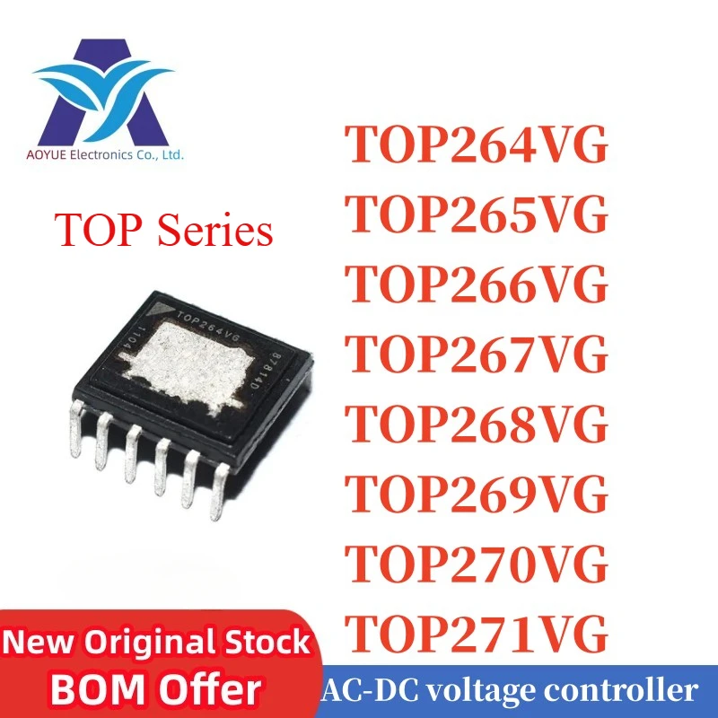 1pcs/lot TOP264VG TOP265VG TOP266VG TOP267VG TOP268VG DIP-12 DIP-11 TOP264 Series 132kHZ AC-DC controller and regulator chip