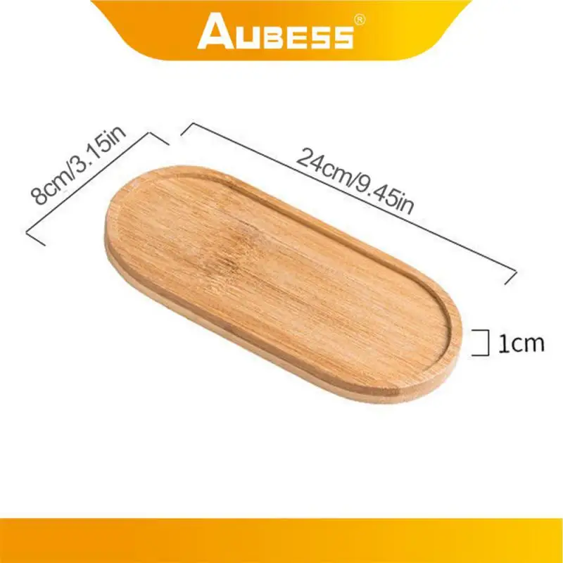 Bottle Tray Rectangle Environmentally Friendly Durable Fashionable Versatile Minimalist Shampoo Holder Bamboo Tray Oval Square