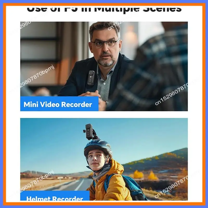 كاميرا الجسم BAAE 4K HD، كاميرا تسجيل فيديو واي فاي مع حامل خوذة، تساعدك على ركوب الدراجات والسفر وفي الهواء الطلق