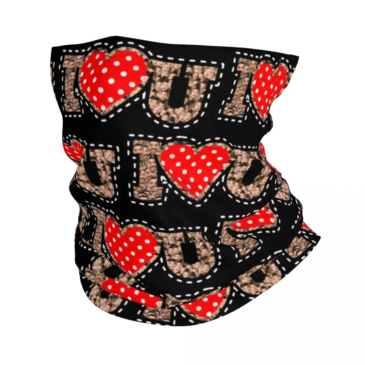 

Бандана на заказ «Я люблю тебя» на день матери, гетры с защитой от ультрафиолета, шарф для лица, женский и мужской подарок, повязка на голову, трубка, Балаклава