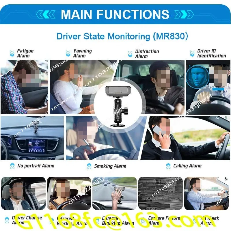 Excavator Driver on-board Camera System 1080p DVR Anti-sleepy Driving Safety System