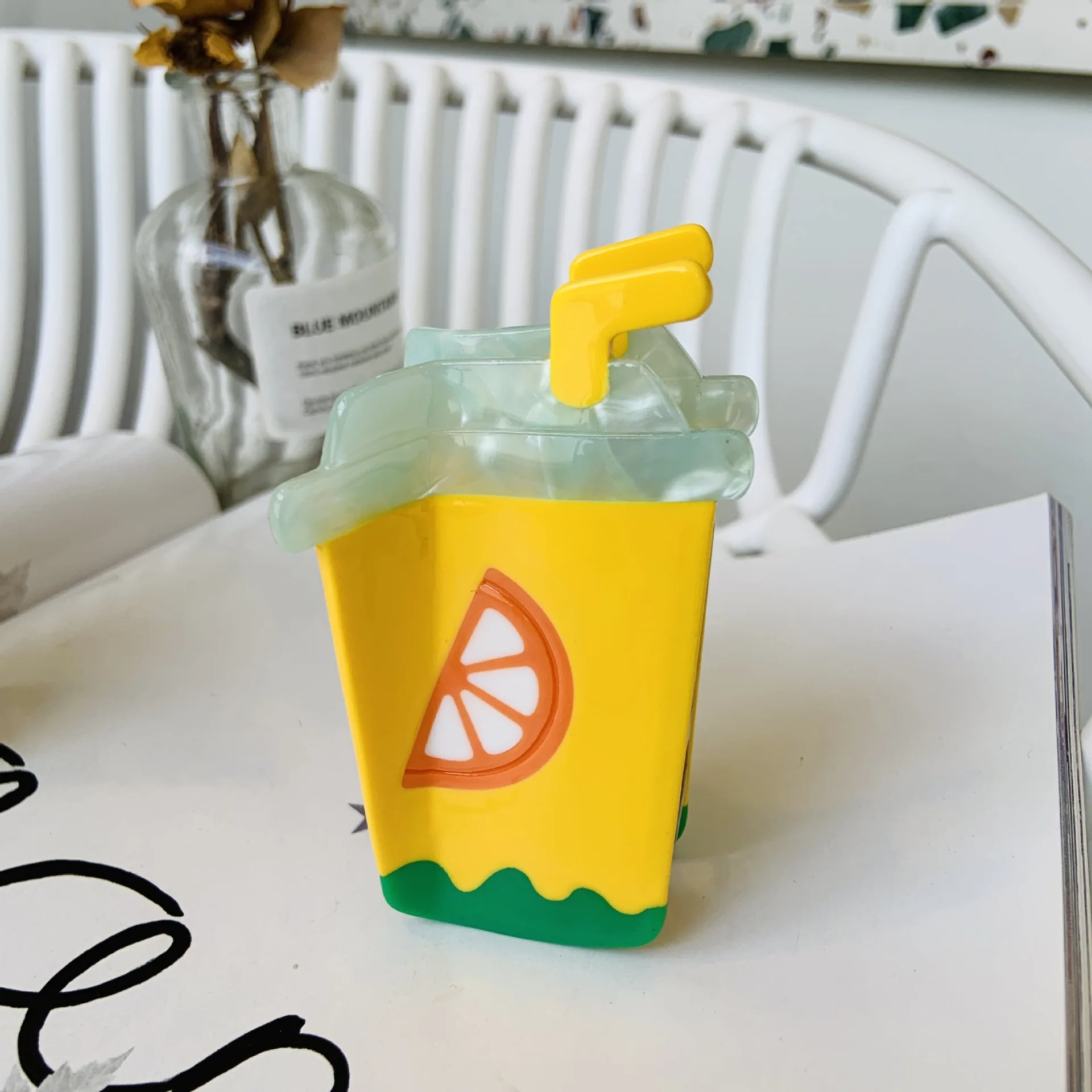 HangZhi Cute Orange Juice Cup Hair Clip Summer Fruit Colorful Cartoon Cups Hamburger Hair Claw Hair Accessories for Women Girls