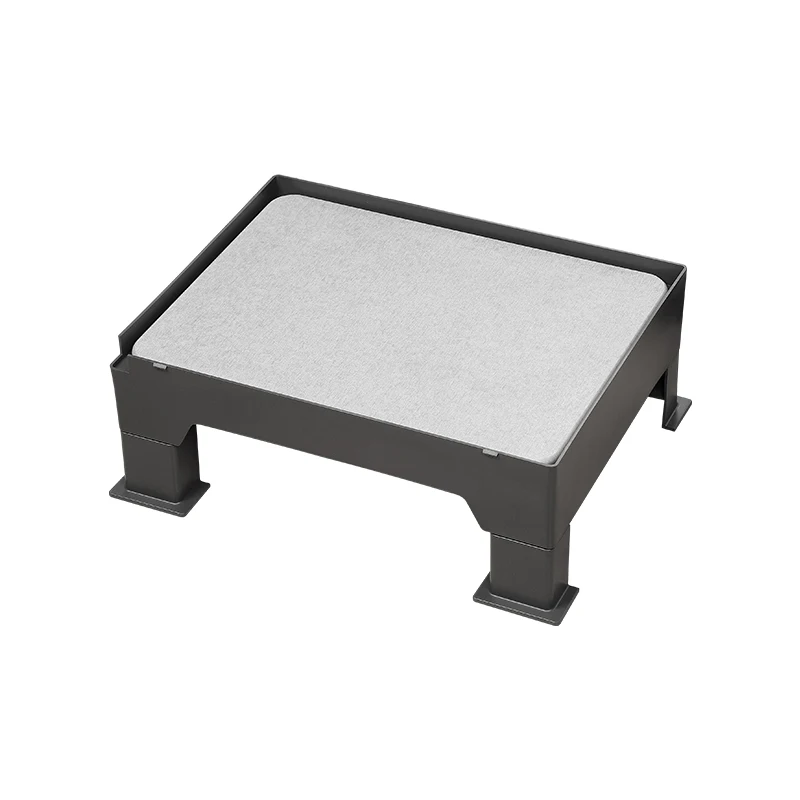 

STLFCat Ramp for LittersBox, Adjustable (3.54" & 6.3") Elevated LittersStep, Durable & Easy to Clean, Double Layer LittersTrappe