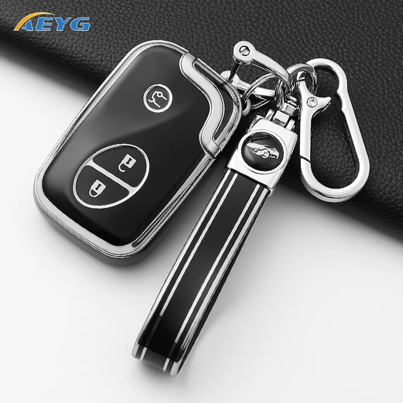 For Lexus GS430 ES350 GS350 LX570 IS350 RX350 IS250 Soft TPU Car Key Case Cover Shell Fob Protector Keyless Keychain Accessories