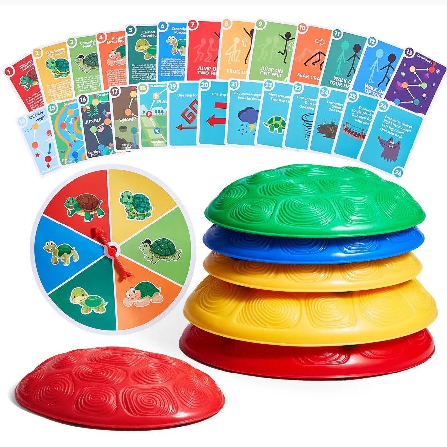 

Balance Stepping Stones Sensory Obstacle Course 6 PCS Outdoor Indoor