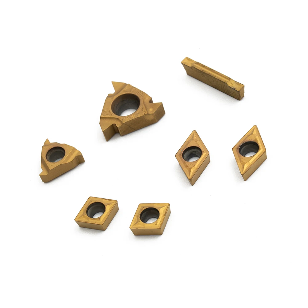 Carbide Inserts for 12mm Shank Lathe Boring Bar 7pcs CCMT060204 11IR 16ER MGMN200 DCMT070204 Excellent Wear Resistance