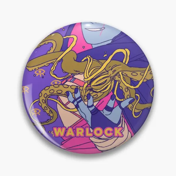 D D Classes Warlock  Soft Button Pin Hat Lover Lapel Pin Collar Gift Badge Jewelry Cartoon Decor Brooch Fashion Metal Creative