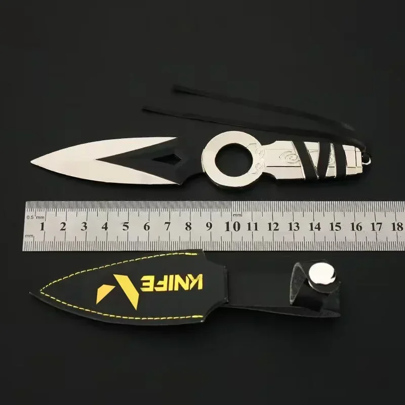 17cm JETT Multicolor Kunai with PU Sheath Valorant Game Peripherals Weapon Model Jetwind Bitter Knife Sword Cosplay Metal Gifts