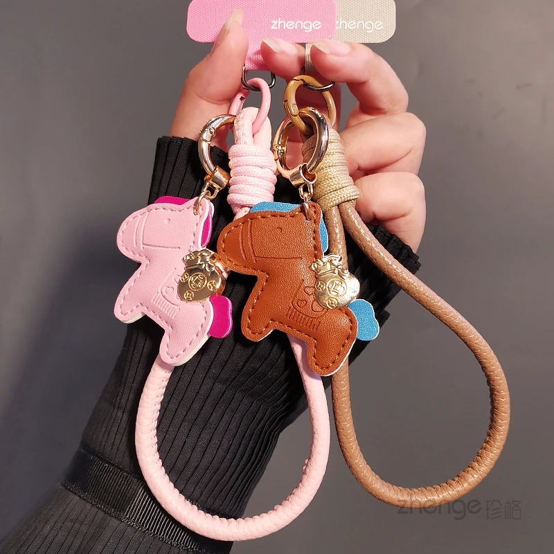 

Ремешок для телефона с подвеской в виде лошади - кожаный, защита от потери, новинка 2026 года