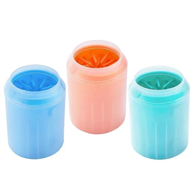 Dog Foot Cup Paw Washer Cleaner Dog Cat Foot Cleaning Brush Soft Silicone Dog Paw Cleaning Cleaning Bucket Accessories