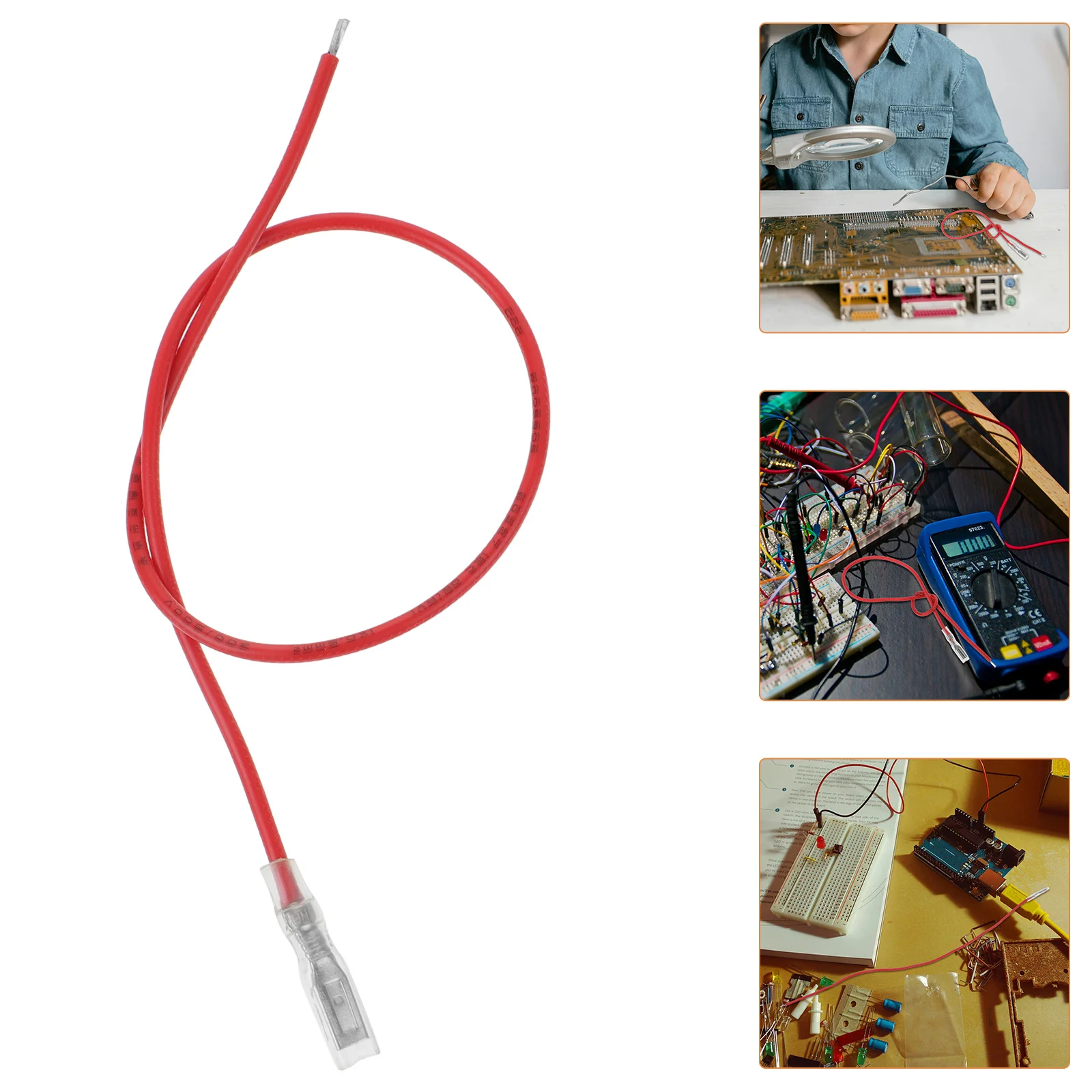 

10Pcs Electrical Wire Connectors Quick Splice Terminals Stable Connection Plug Play Design Spade Connectors Terminal with Wire